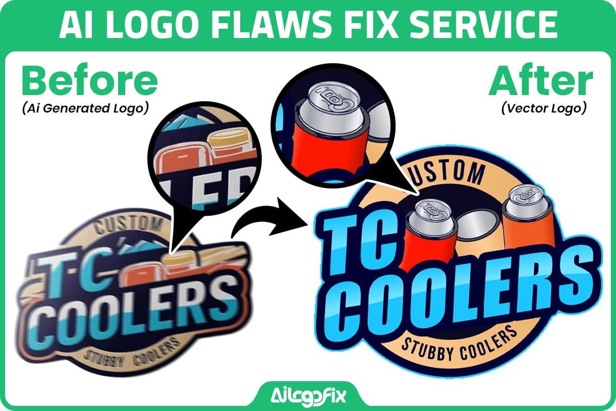 AI Generated Logo Fix Service